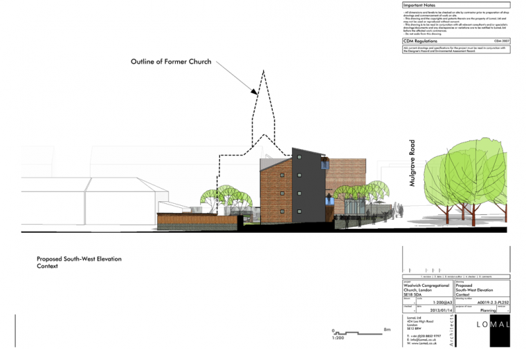 Woolwich Congregational Church, London – Planning